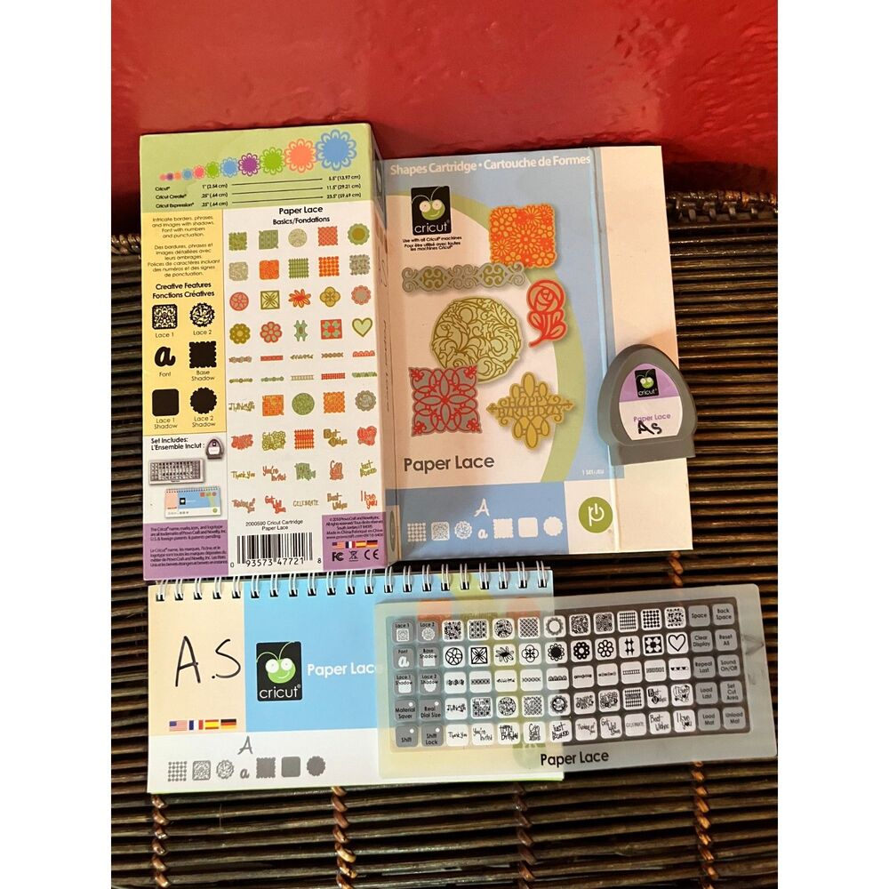 Cricut Paper Lace Cartridge Intricate Lace Frames Borders Provo Craft Retired